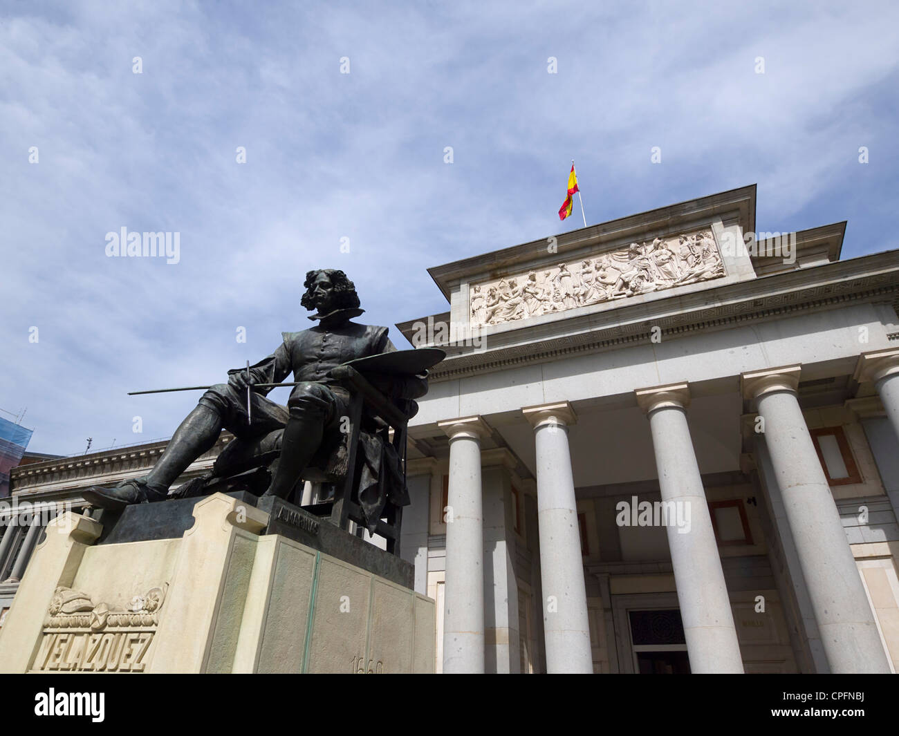 Velasquez statue devant le musée du Prado à Madrid, Espagne Banque D'Images