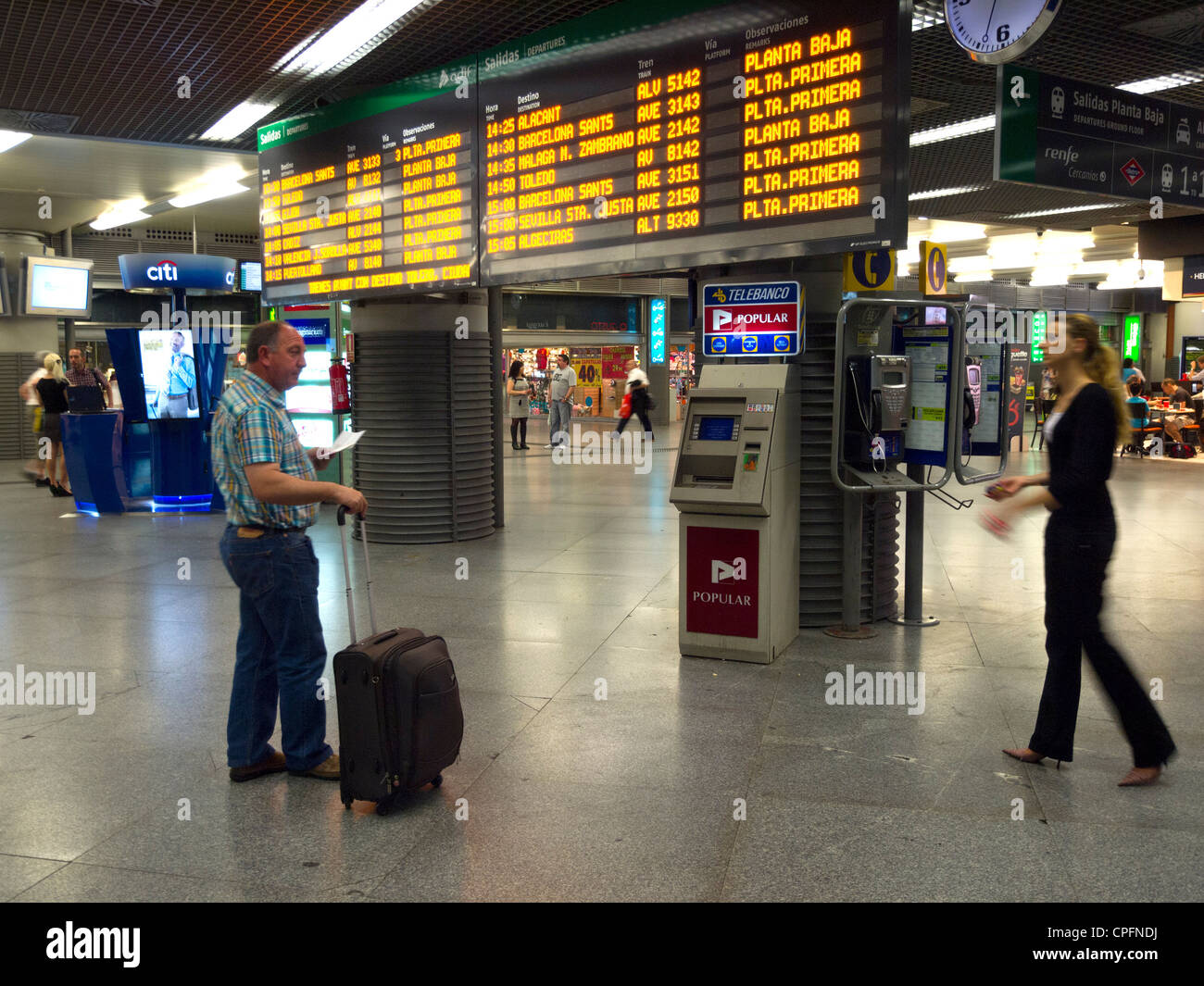 La gare d'Atocha à Madrid, Espagne Banque D'Images