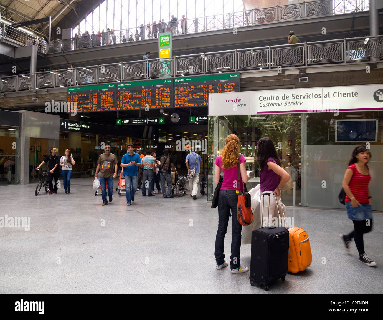 La gare d'Atocha à Madrid, Espagne Banque D'Images