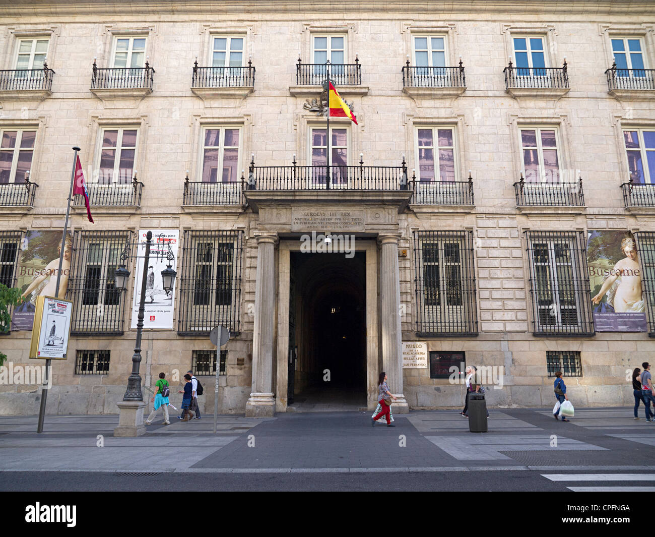 Real Academia de Bellas Artes (Musée des beaux arts et galerie), Madrid, Espagne, Europe Banque D'Images