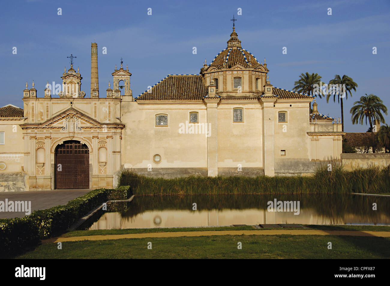 L'Espagne. L'Andalousie. Séville. Île de la Chartreuse. Monastère Notre Dame de la grotte. Banque D'Images