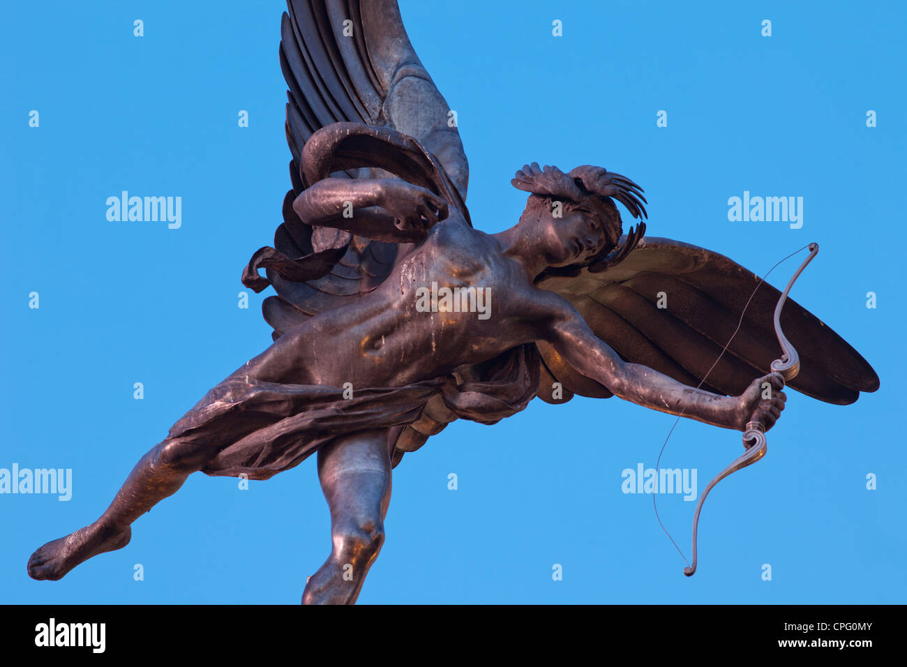 L'Angleterre, Londres, Piccadilly Circus, Eros Statue Banque D'Images