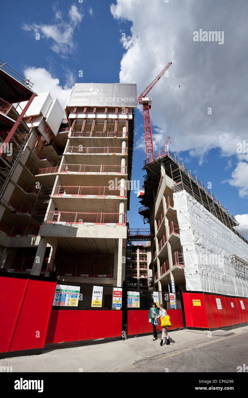 Site de construction, Londres, Angleterre, Royaume-Uni Banque D'Images