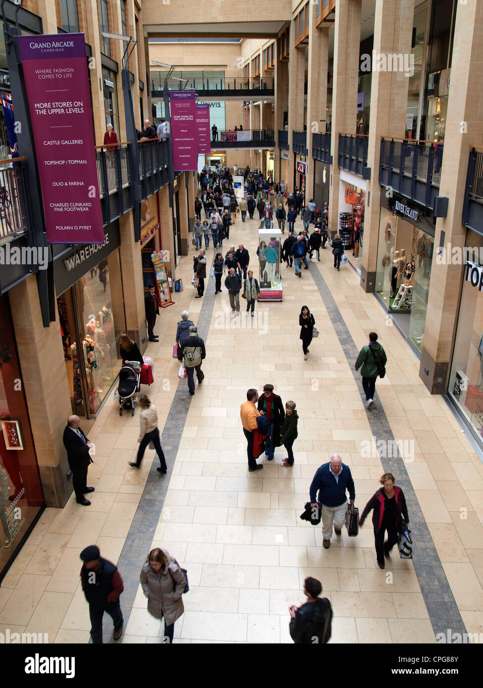 Grand Arcade, Cambridge, Royaume-Uni Banque D'Images