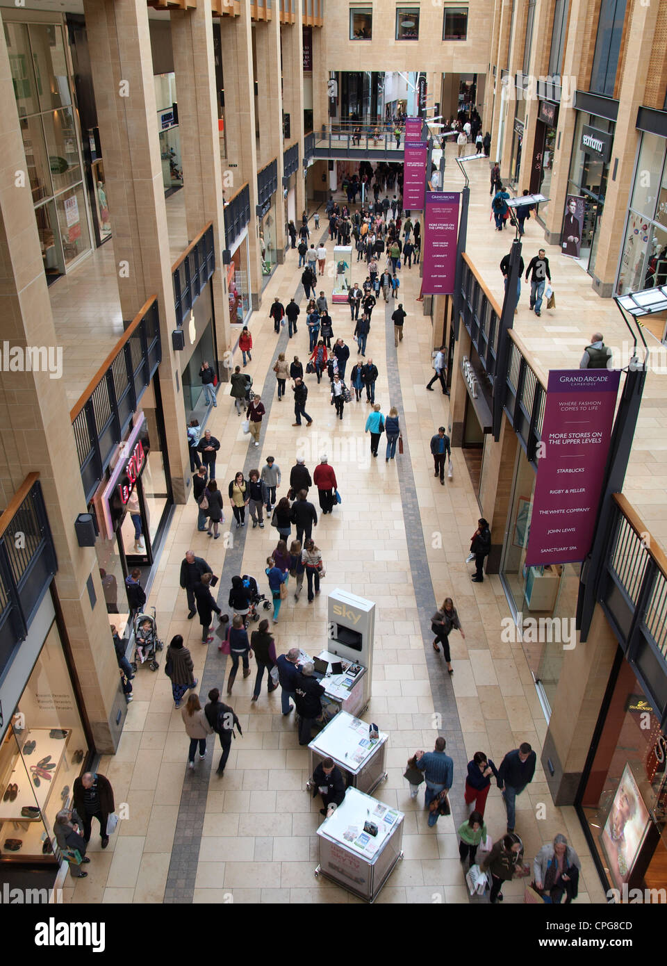 Grand Arcade, Cambridge, Royaume-Uni Banque D'Images