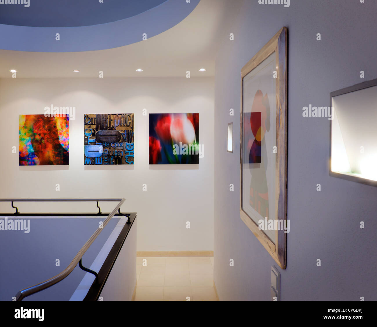 ARCHITECTURE : Contemporary Gallery Afficher (Allemagne/Bad Toelz) Banque D'Images