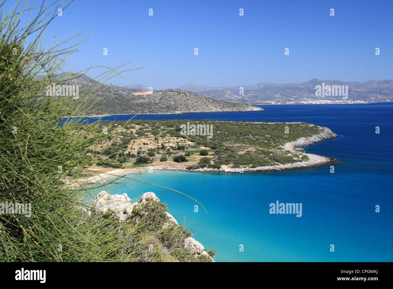 Istron Kalo Horio, Agios Nikolaos, Golfe de Mirabello, Lassithi, Crète, Grèce, Méditerranée, Europe Banque D'Images