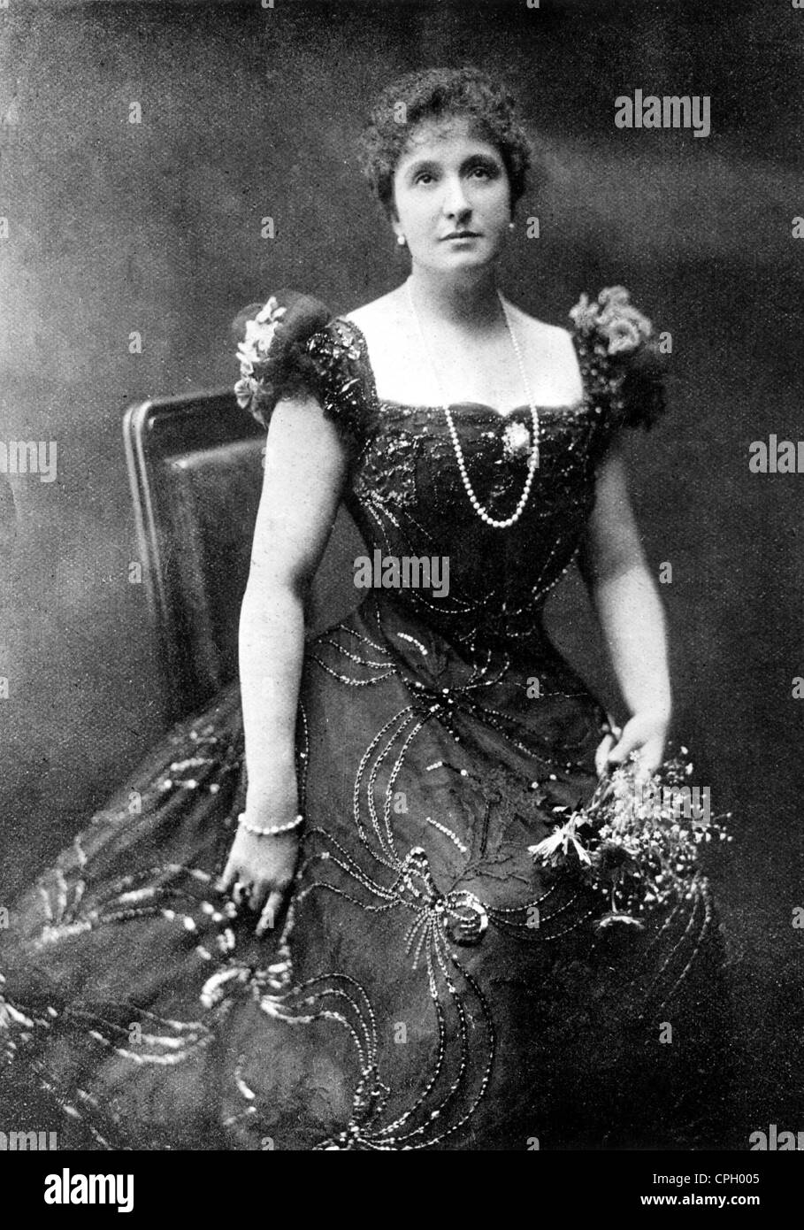 Melba, Nellie, 15.5.1861 - 23.2.1931, chanteuse australienne d'opéra (soprano Coloratura), demi-longueur, vers la fin du XIXe siècle, Banque D'Images