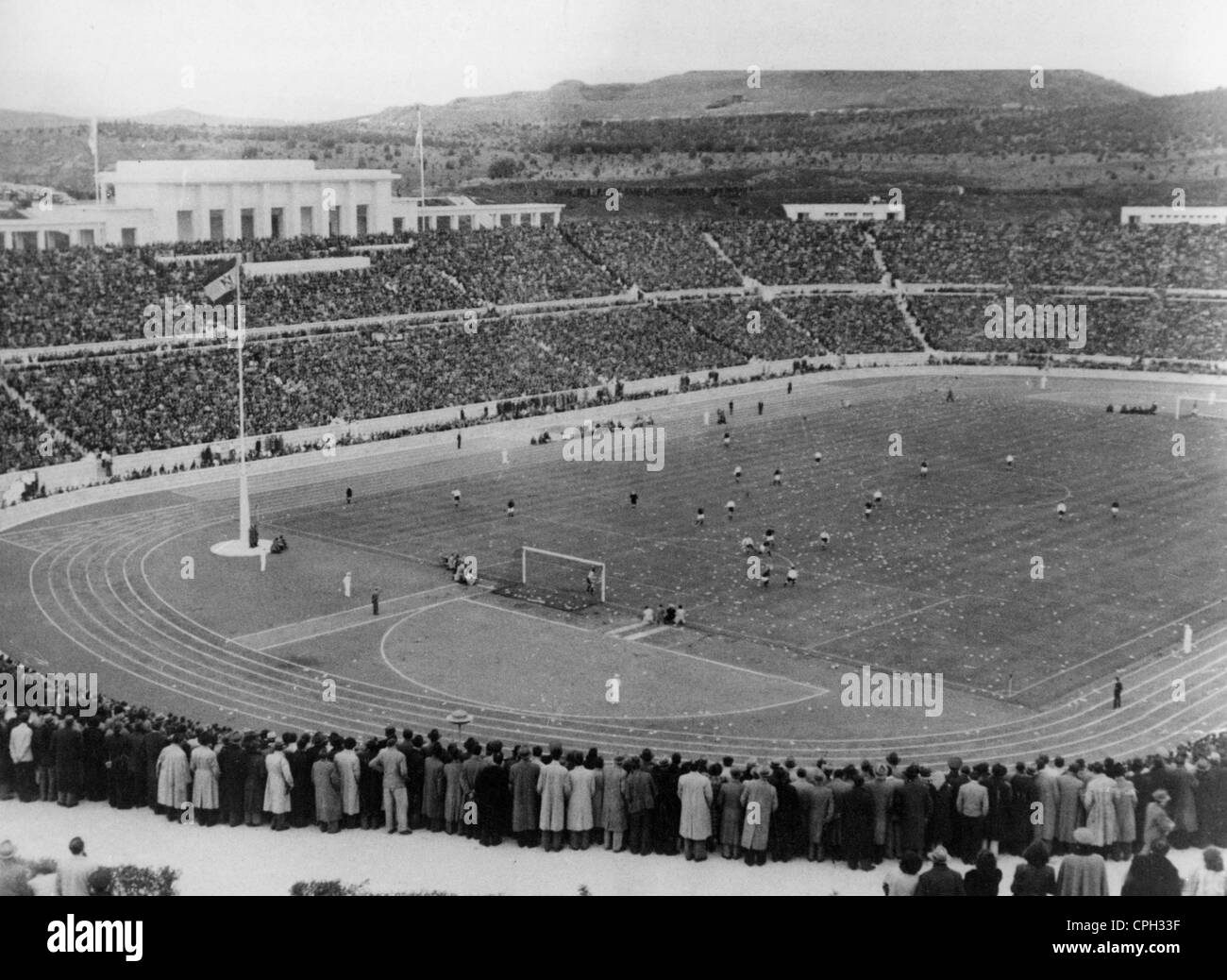 Sports, football, stades, Portugal, stade de football de Lisbonne pendant un match Portugal contre Espagne, années 1930, droits additionnels-Clearences-non disponible Banque D'Images