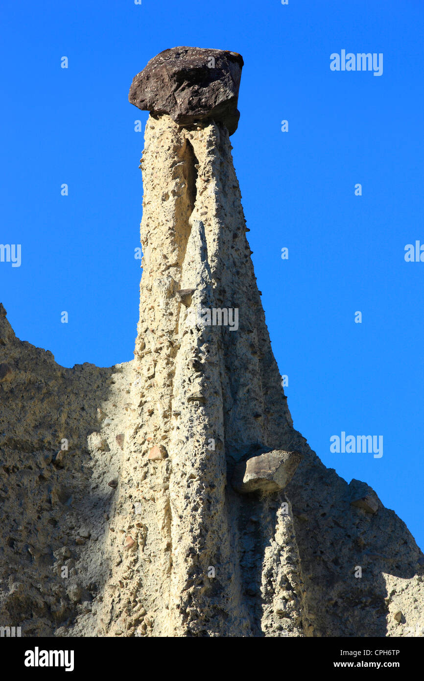 Benton, moraine, pyramide de la terre, de la terre, la vallée des pyramides Eringer, érosion, forme, forme, of Euseigne, formes, formes, ciel, de limon, de la nature Banque D'Images