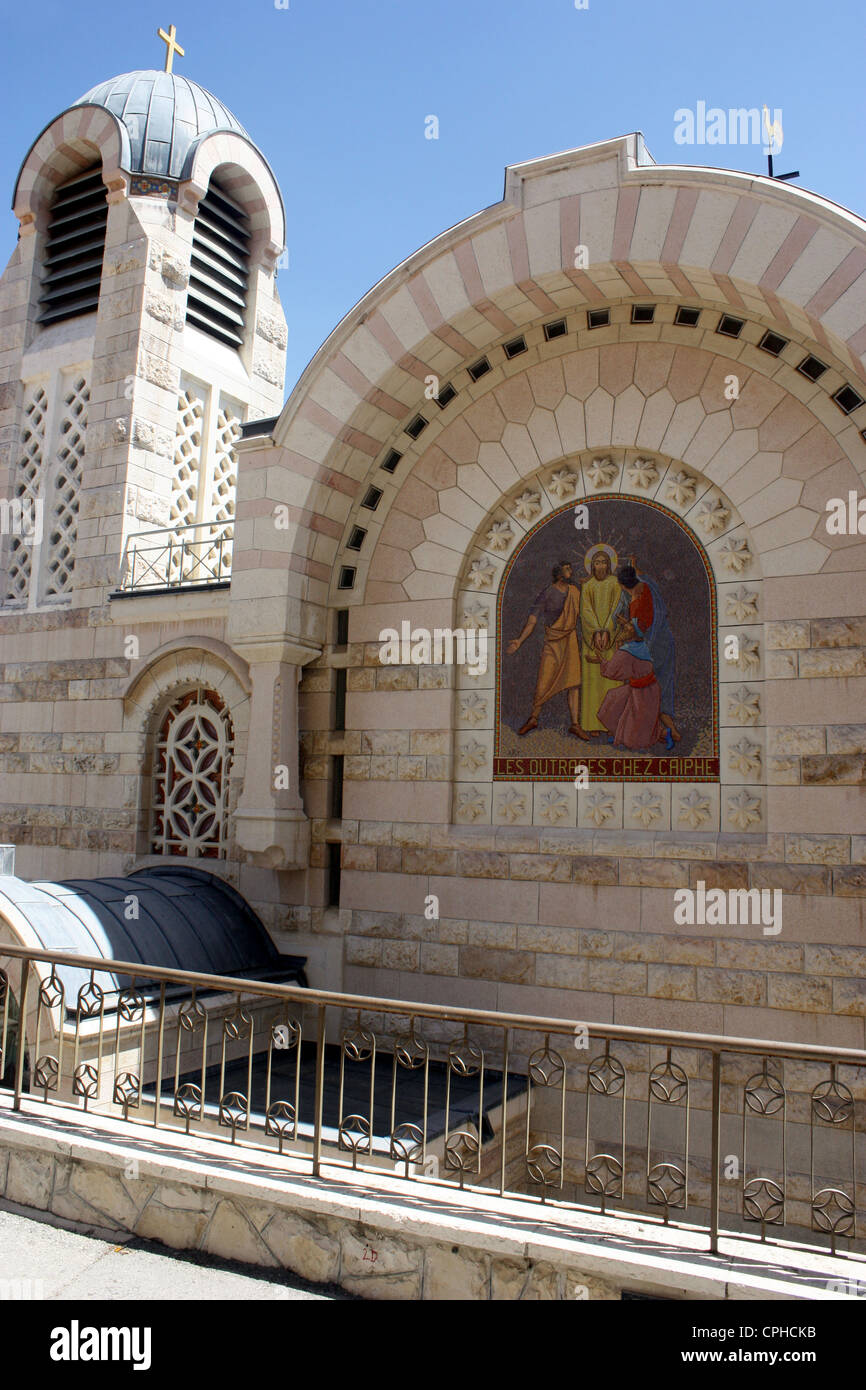 Saint Pierre à Gallicantu église construite dans les pentes du mont Sion à Jérusalem Banque D'Images Saint Pierre à Gallicantu église construite dans les pentes du mont Sion à Jérusalem Banque D'Images
