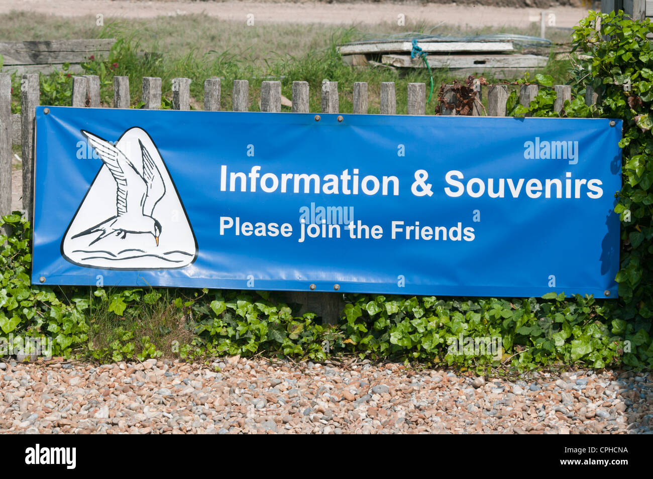 Société royale pour la protection des oiseaux RSPB Banner Banque D'Images