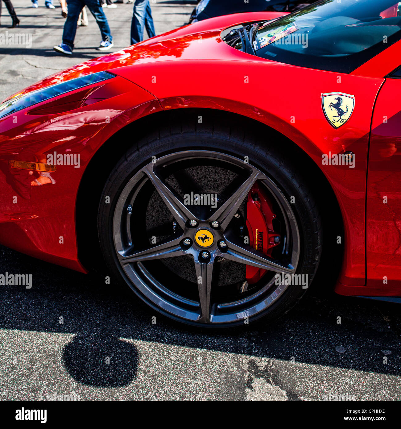 Ferrari 458 Italia détail façade avant Banque D'Images