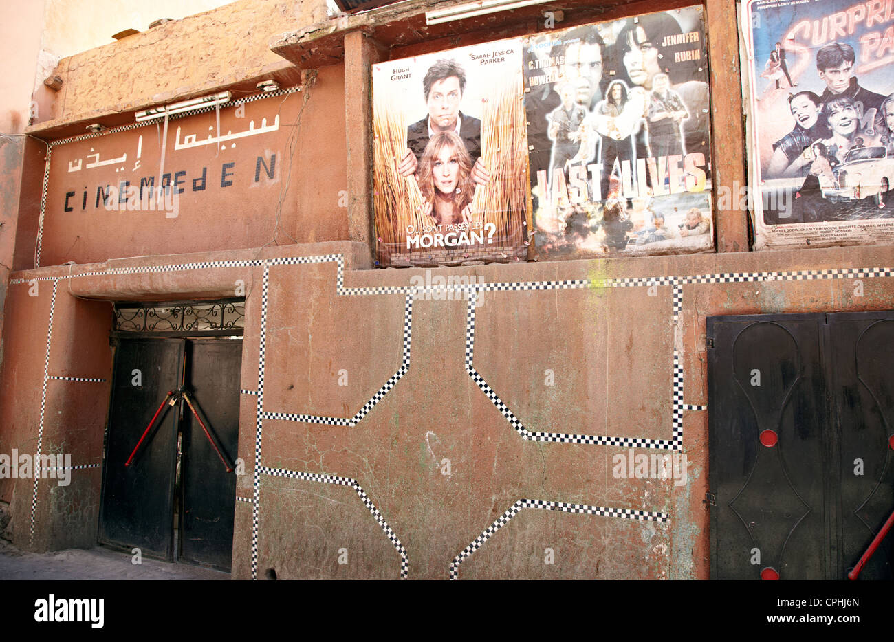 Cinéma La plus ancienne au Maroc Marrakech Maroc Banque D'Images