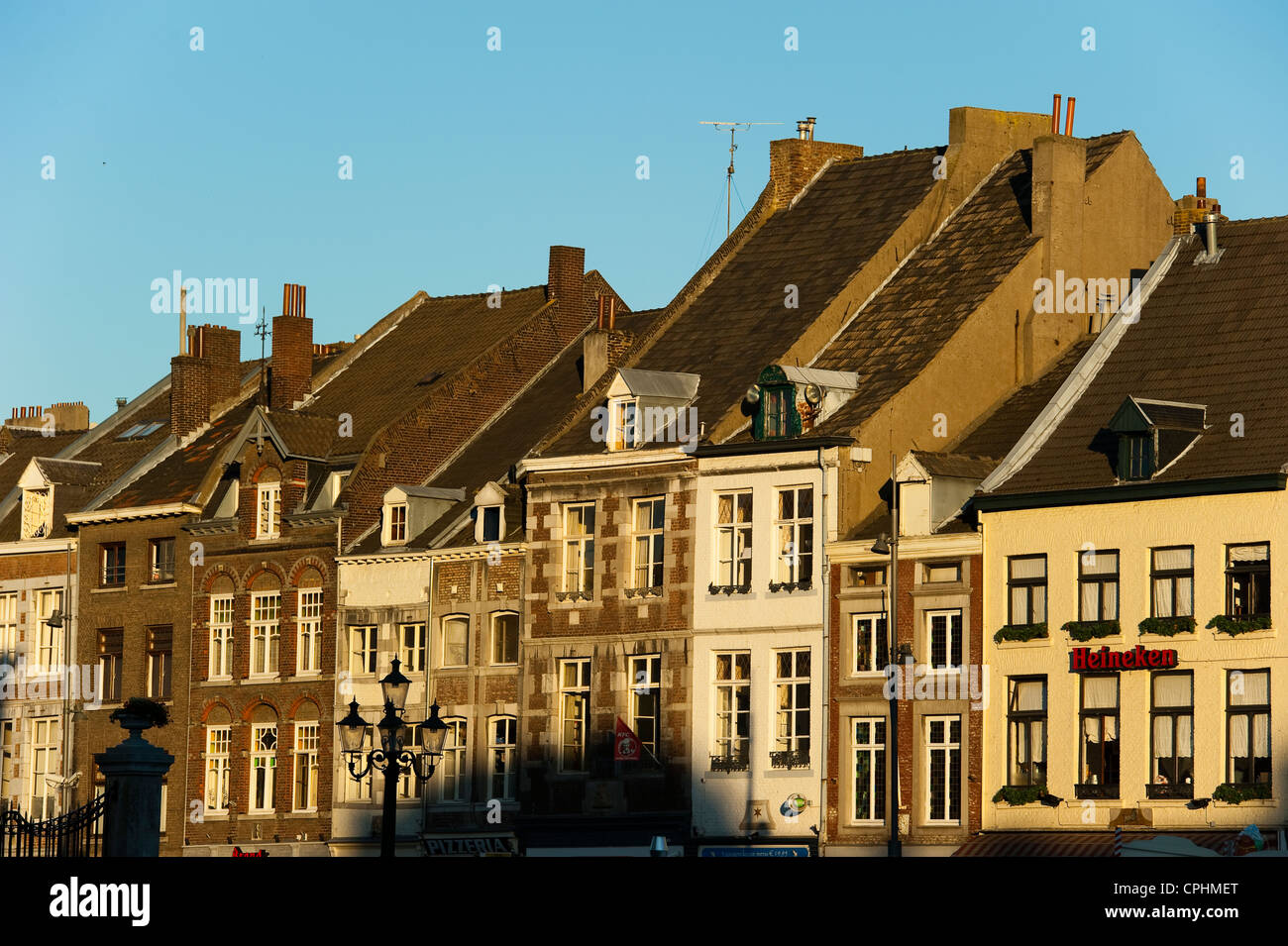 'Marktplatz' (marché), Maastricht, Limbourg, Pays-Bas, l'Europe. Banque D'Images