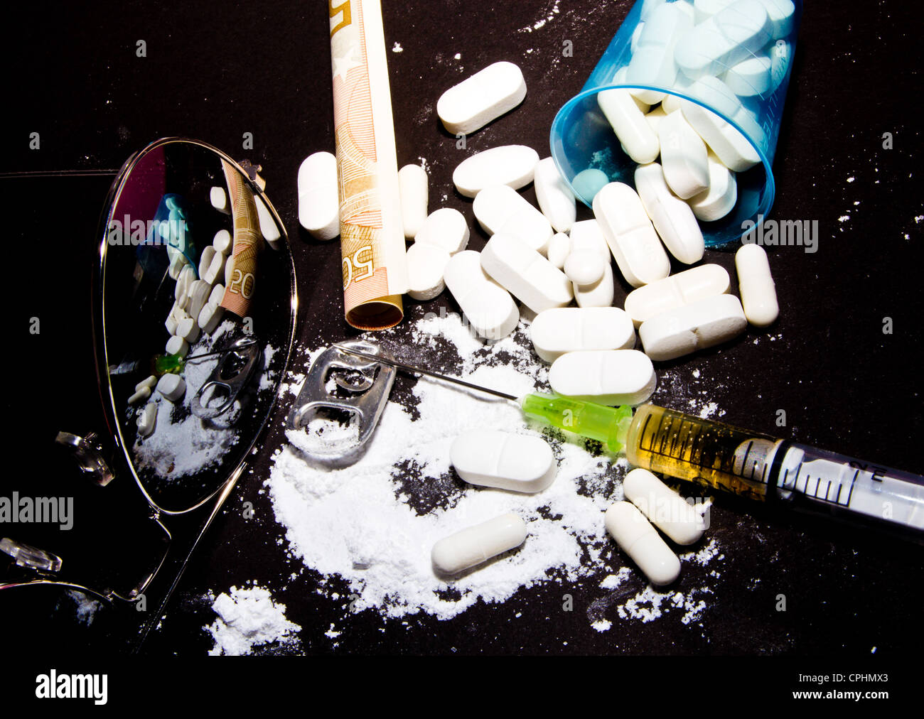 abus des drogues Banque D'Images