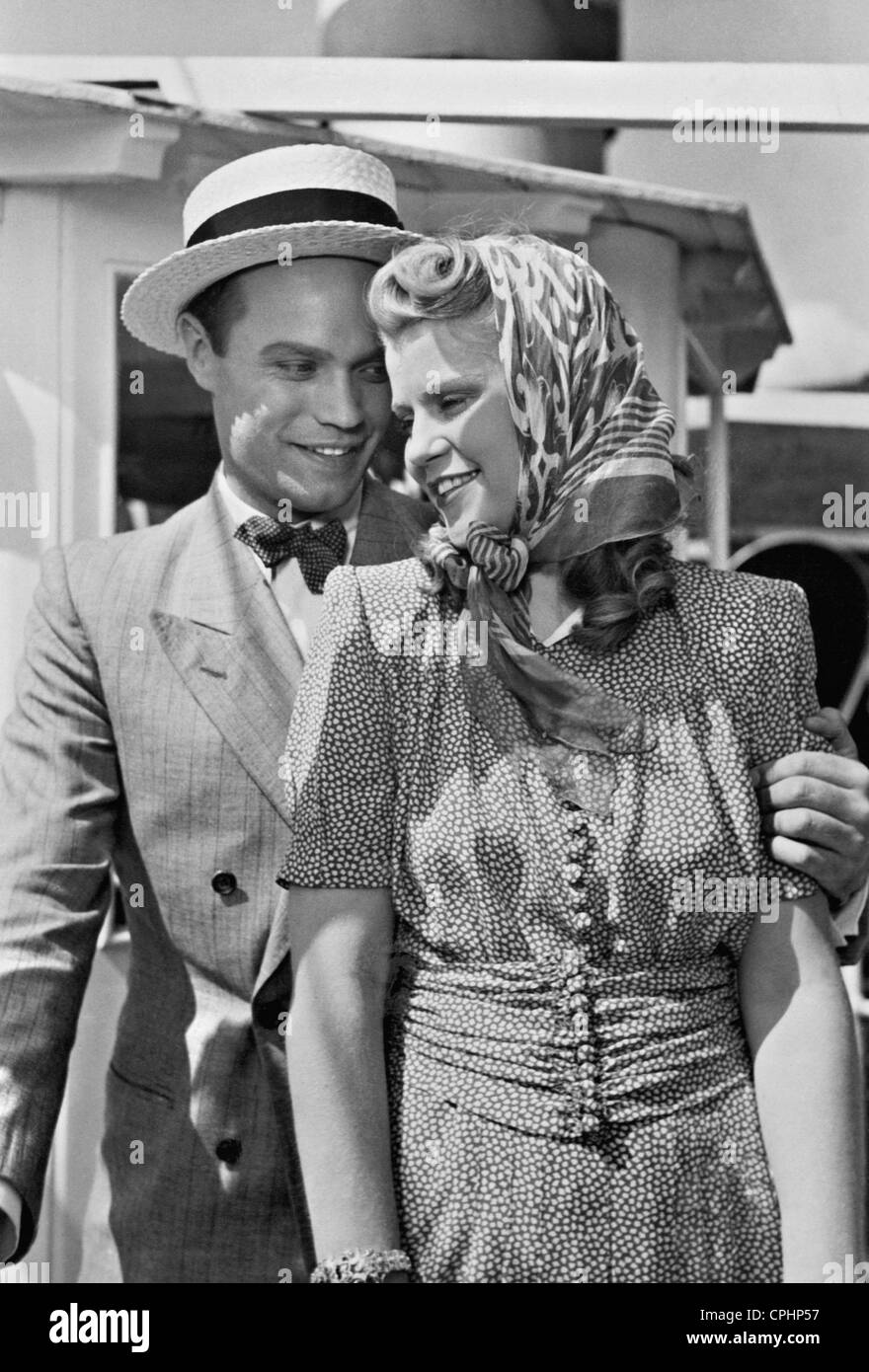 Kurt Meisel et Kristina Soederbaum dans 'La Ville d'Or', 1942 Banque D'Images
