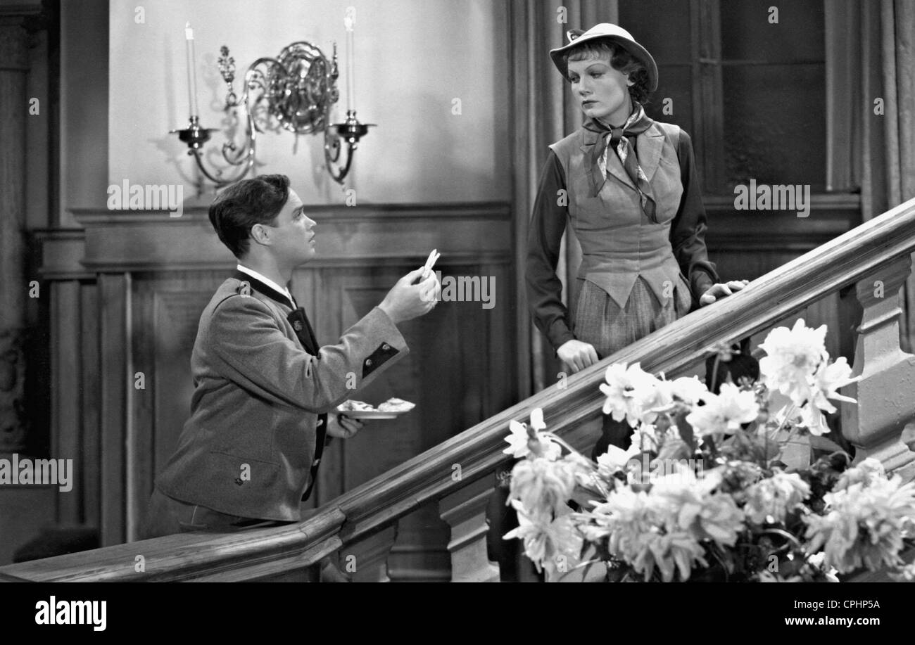Carla la rouille et Kurt Meisel dans 'Mrs. Sylvelin', 1938 Banque D'Images