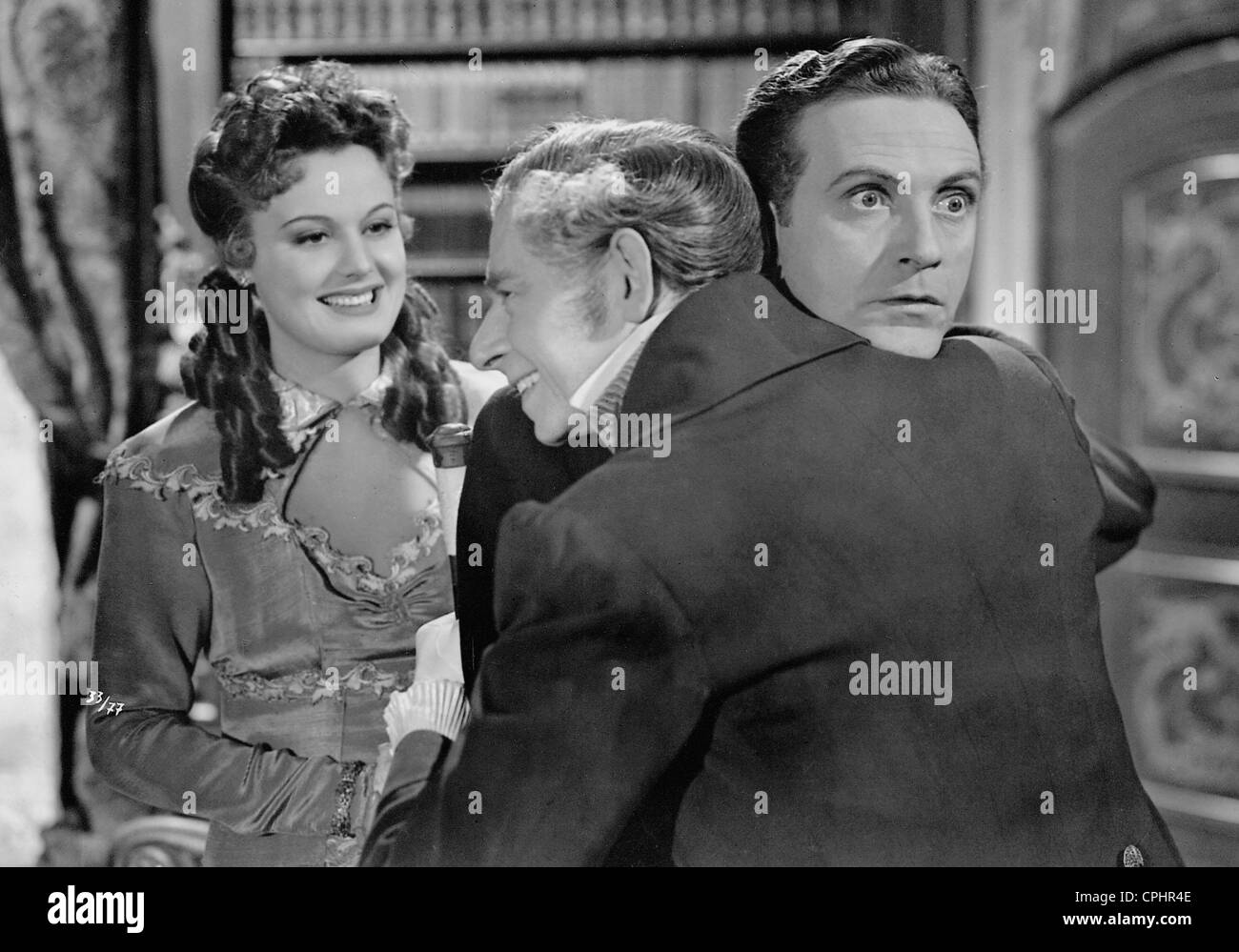 Maria Holst, Paul Henckels et Willy Fritsch dans "sang Viennois", 1942 Banque D'Images