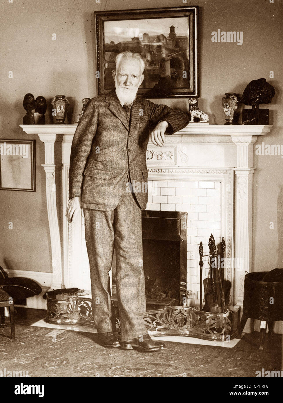 George Bernard Shaw (1856-1950) dramaturge irlandais, de la musique et critique littéraire. En 1925, Shaw a reçu Prix Nobel de littérature Banque D'Images