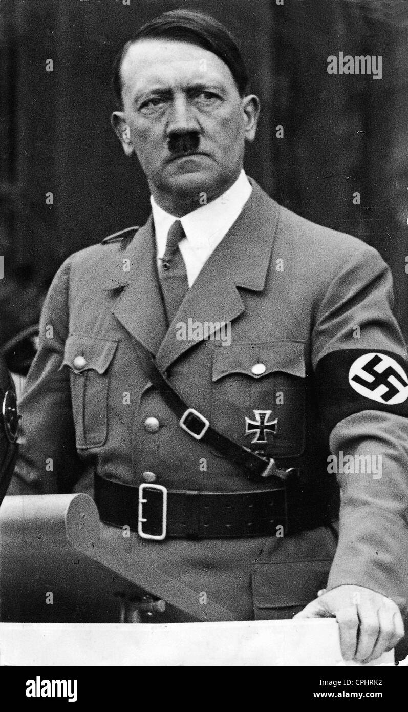Adolf Hitler prononce un discours, 1935 Banque D'Images