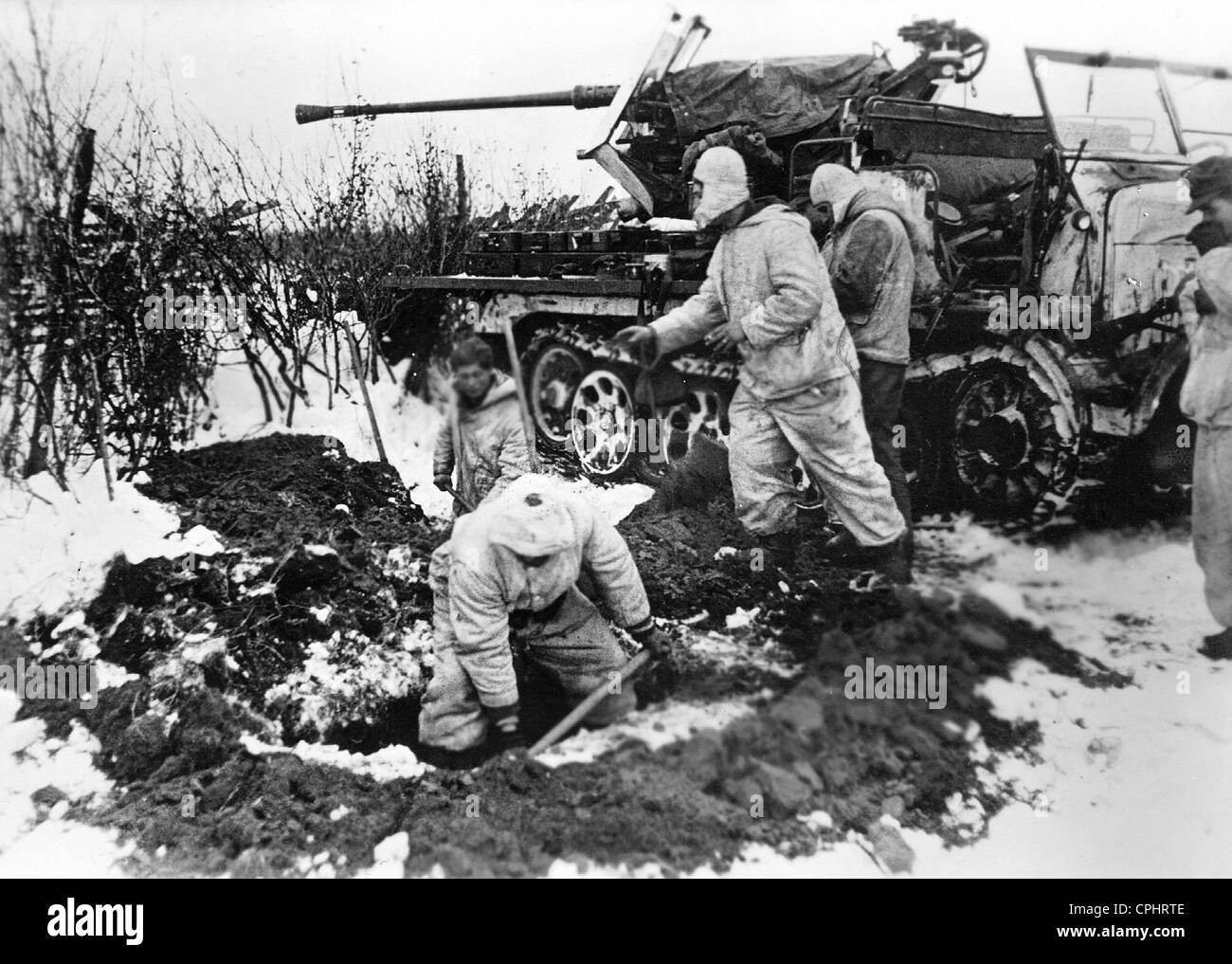 Flak allemande sur le front de l'Est, 1944 Banque D'Images