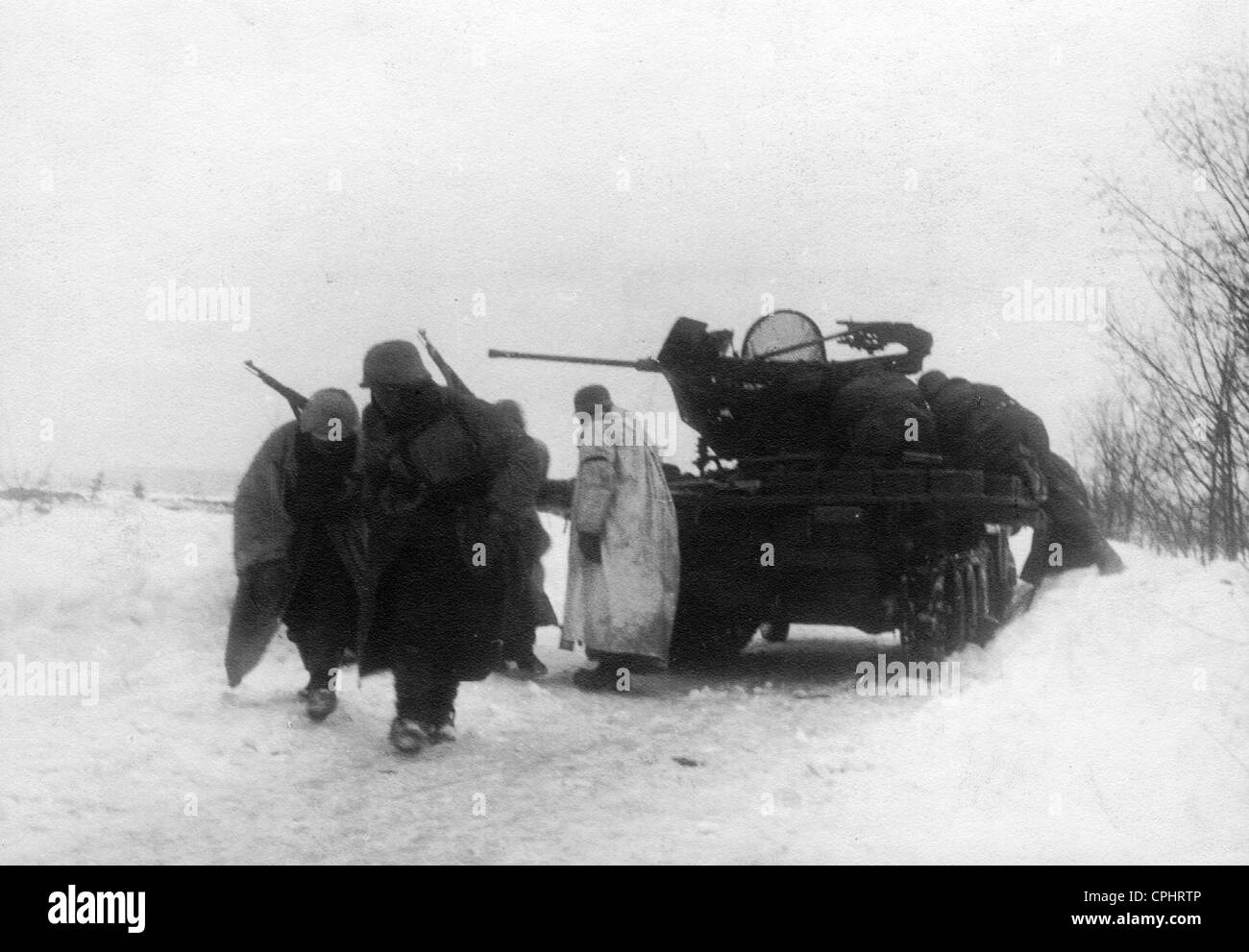 Flak allemande sur le front de l'Est, 1943 Banque D'Images