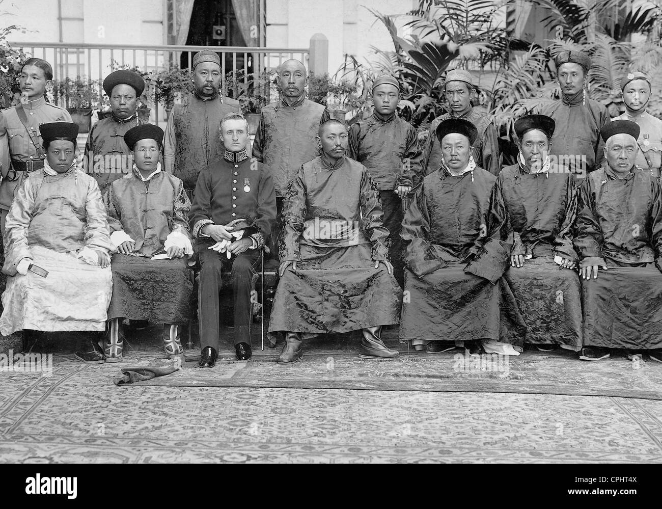 Le 13e Dalaï-lama en Inde, 1910 Banque D'Images