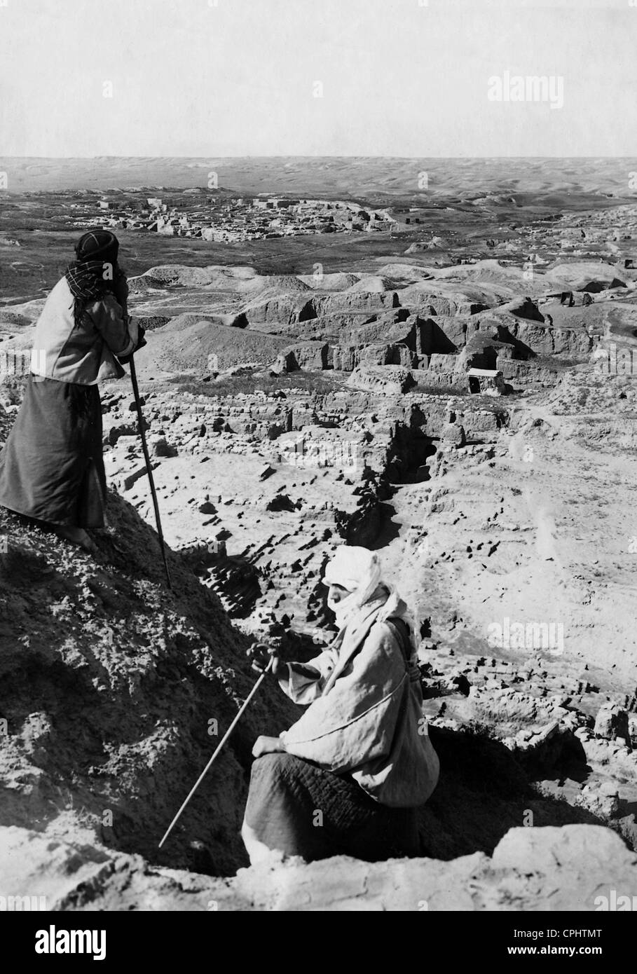 L'excavation d'Assur, 1925 Banque D'Images