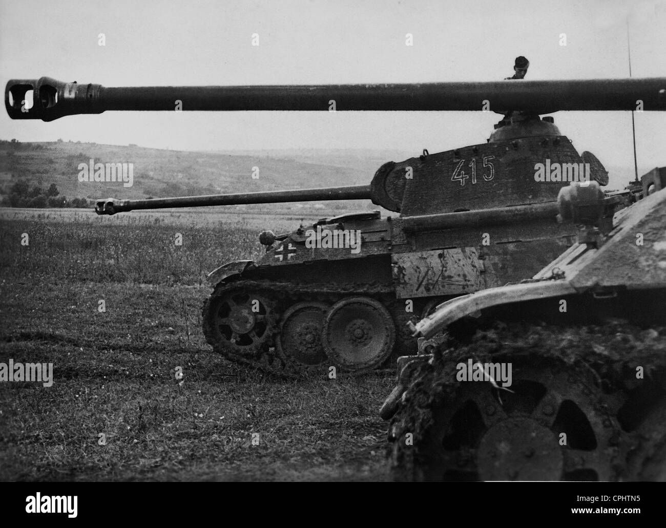 Panzer Panther allemand au front de l'Est, 1944 Banque D'Images