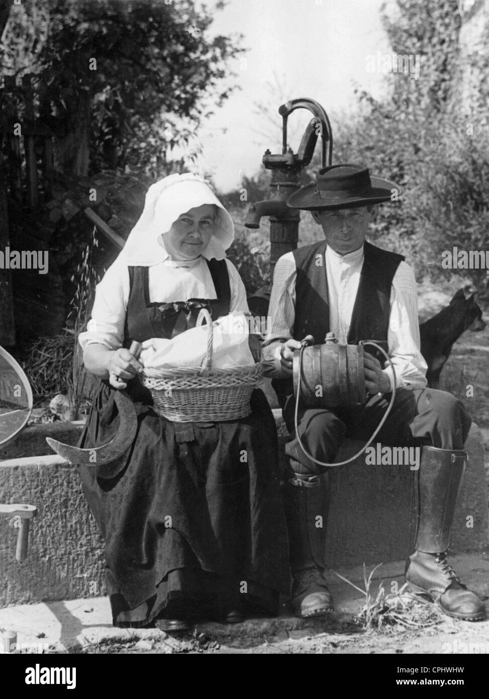 Alsace tradition Banque d images noir et blanc Alamy