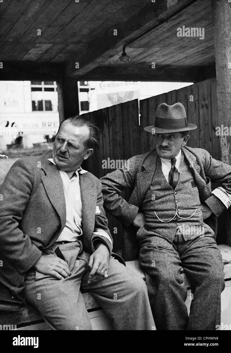 Ferdinand Porsche et Rossig Banque D'Images