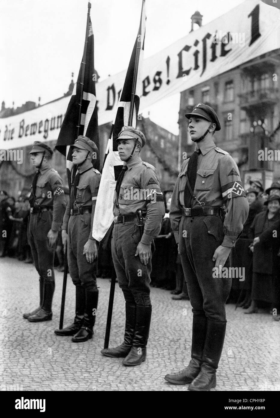 Défilé de la jeunesse d'Hitler, 1935 Banque D'Images