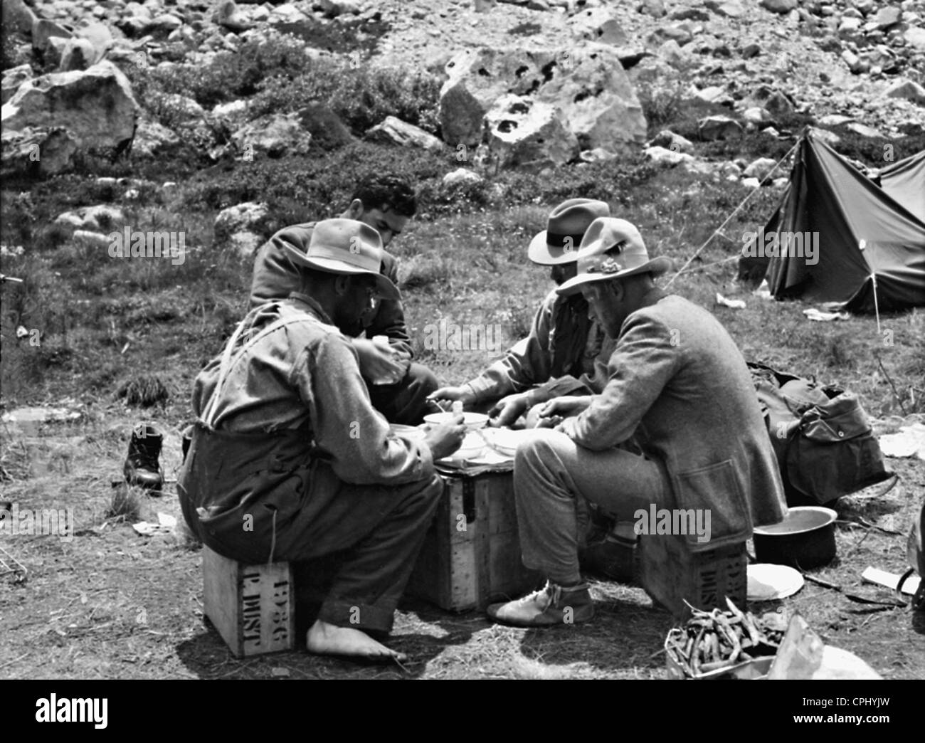 Himalaya, l'expédition allemande 1936/37 Banque D'Images