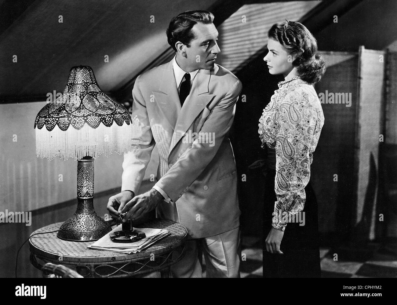 Paul Henreid et Ingrid Bergman dans 'Casablanca', 1942 Banque D'Images