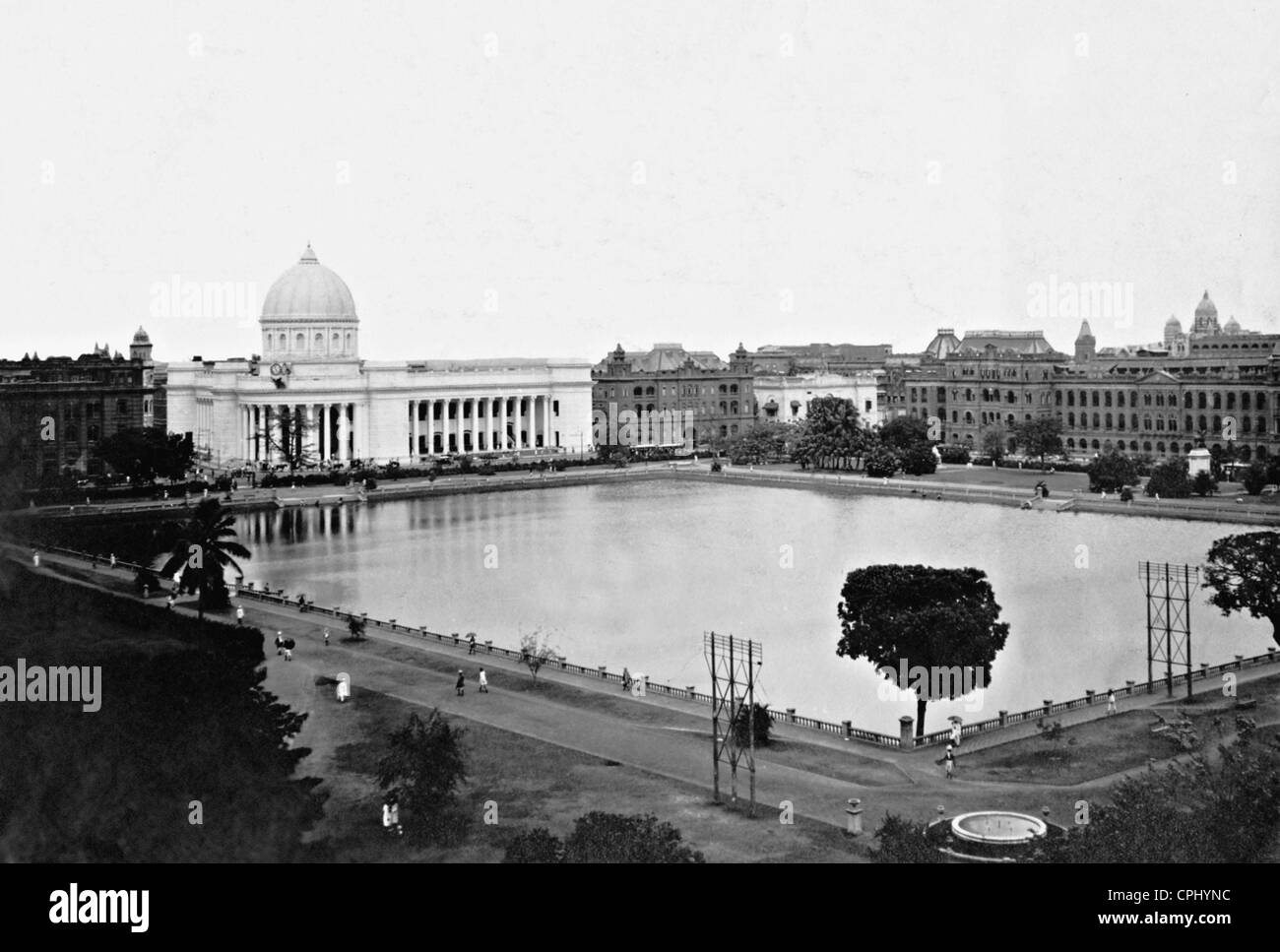 Le Dalhousie Square à Kolkata, 1915 Banque D'Images