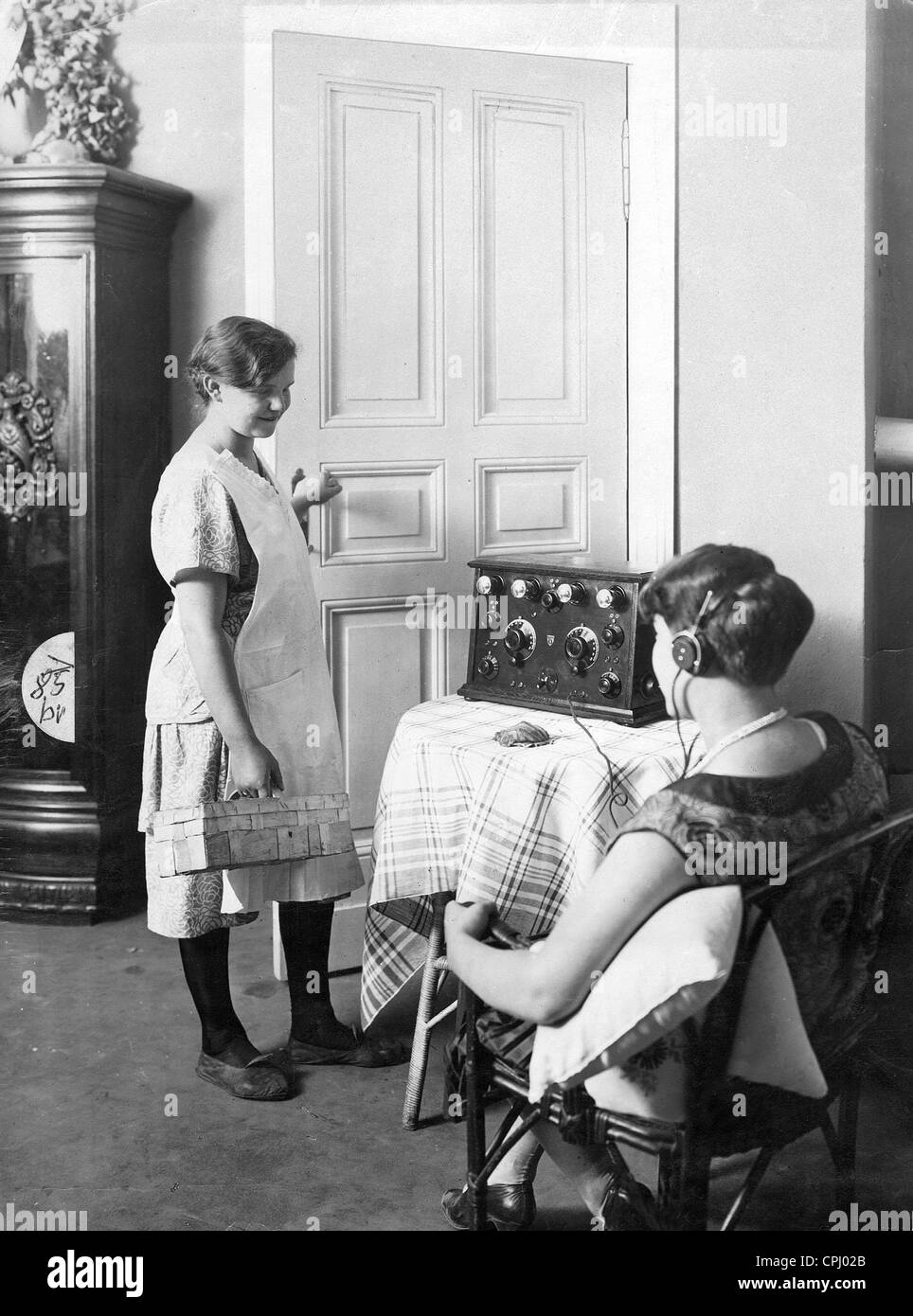 1930, fille de service Banque D'Images