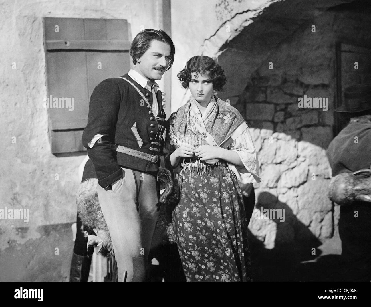 Wohlbrueck et Hansi Knoteck Adolf dans "Le Baron tzigane", 1935 Banque D'Images