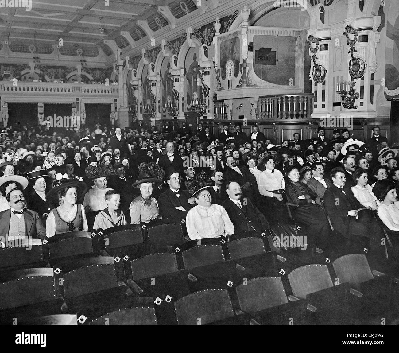 Auditorium de l'Union européenne Film Theatre, 1912 Banque D'Images