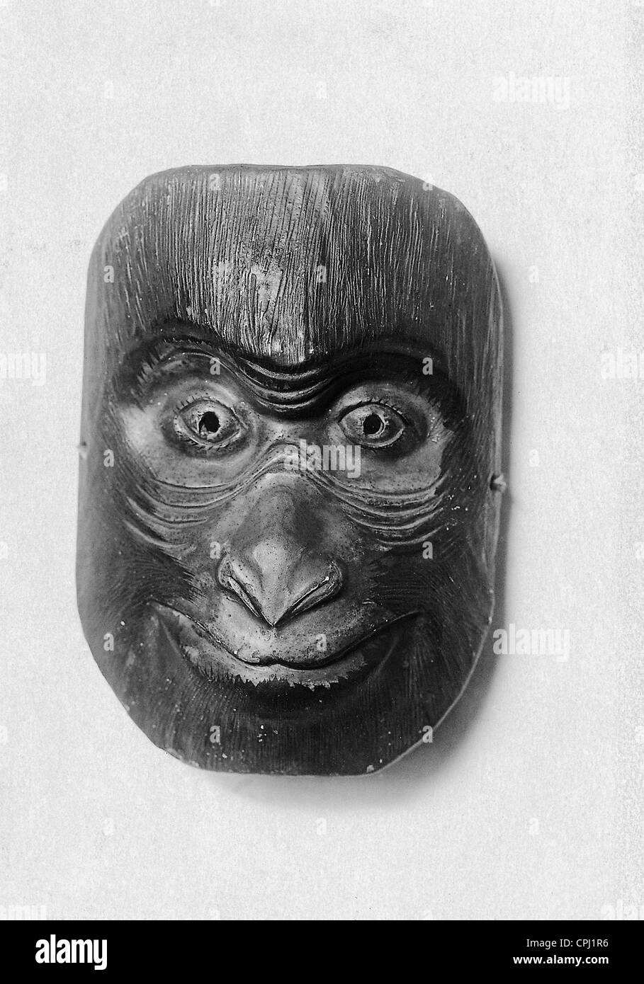 Masque de théâtre japonais, 1930 Banque D'Images