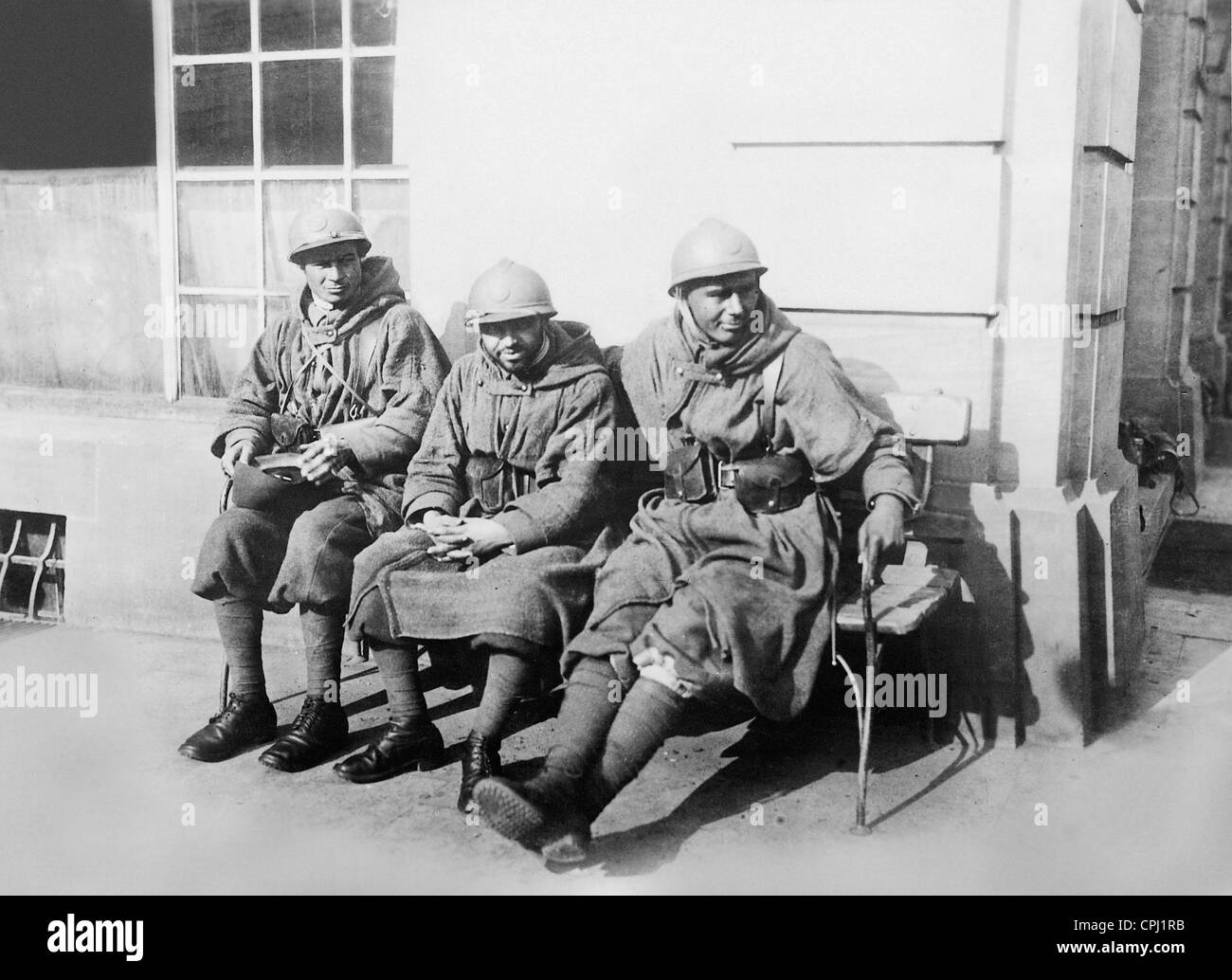 Les troupes d'occupation française dans la région de Francfort sur le Main, 1920 Banque D'Images