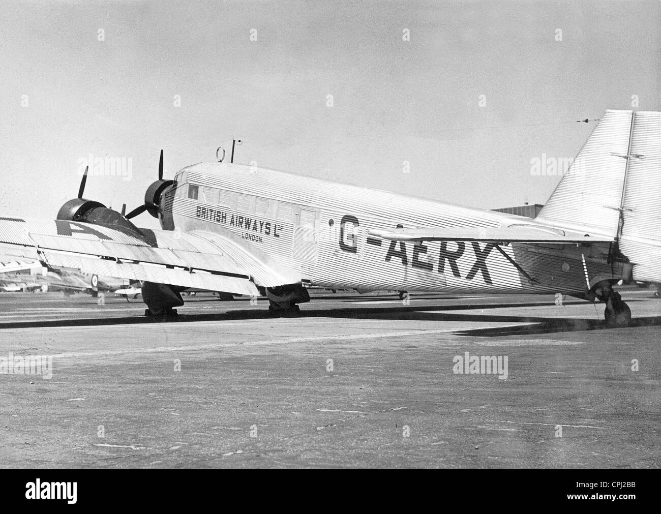 Un Junkers Ju 52 de British Airways, 1937 Banque D'Images