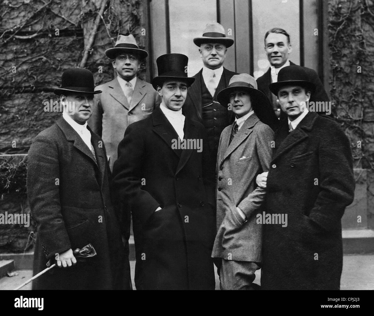 Gustav Adolf Prince visite la société Eastman Kodak à Rochester, 1928 Banque D'Images