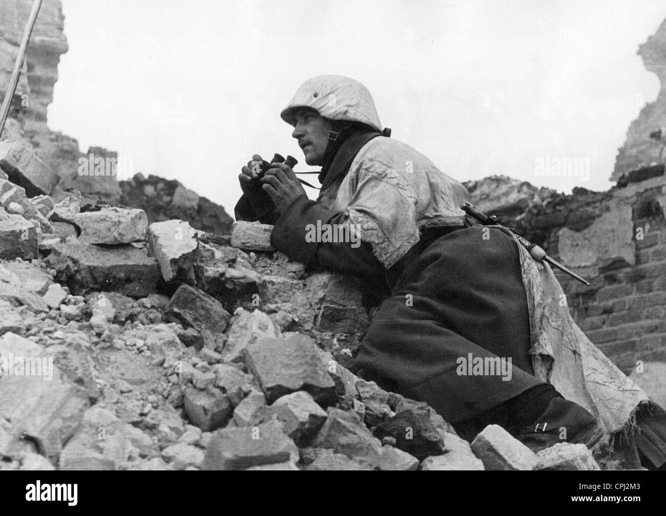 Soldat allemand sur le front de l'Est, 1941 Banque D'Images