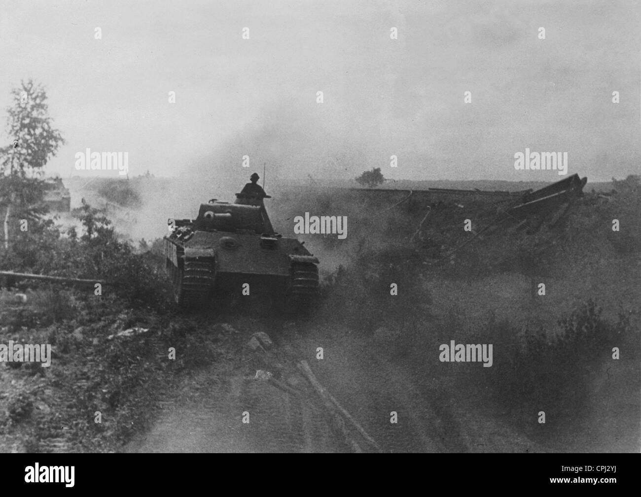 L'allemand 'Panther' sur le front de l'Est, 1944 Banque D'Images