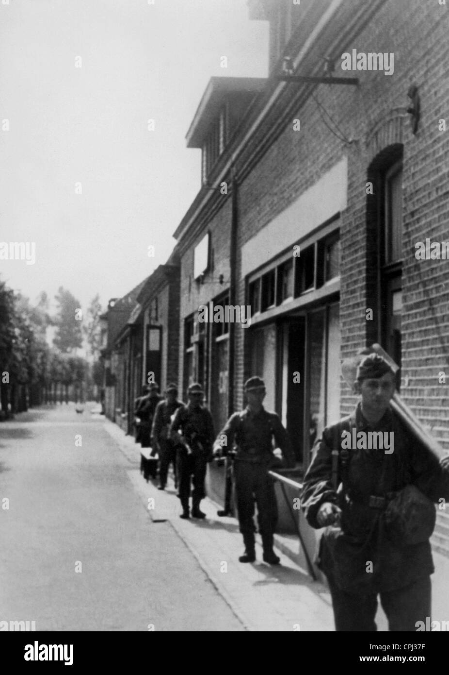 Les soldats de la Waffen-SS dans les Pays-Bas, 1944 Banque D'Images