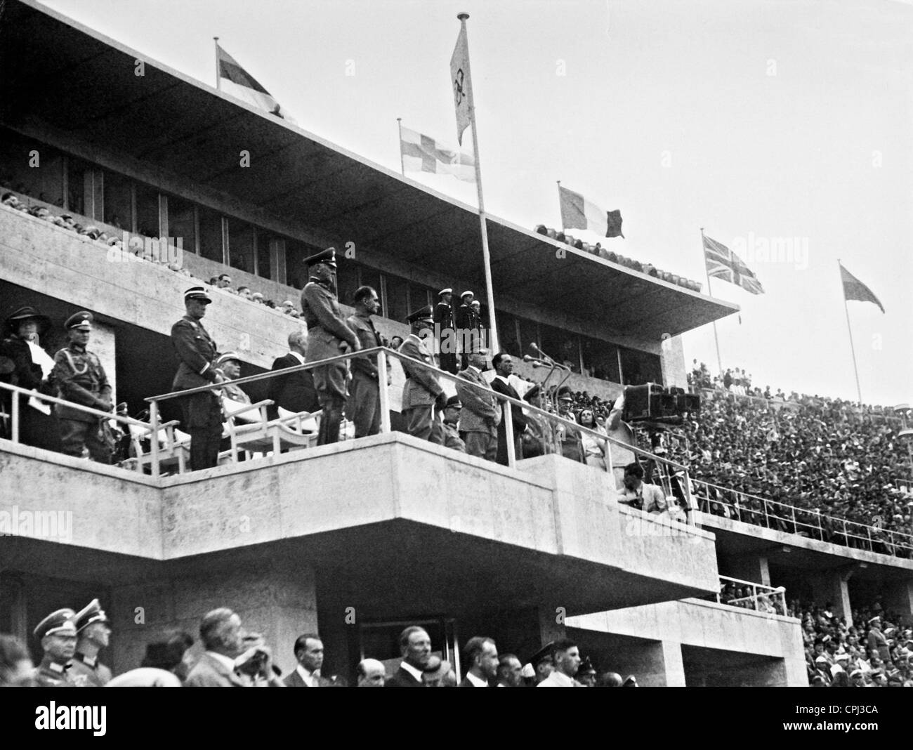 La cérémonie d'ouverture de la XI. Jeux olympiques à Berlin, 1936 Banque D'Images