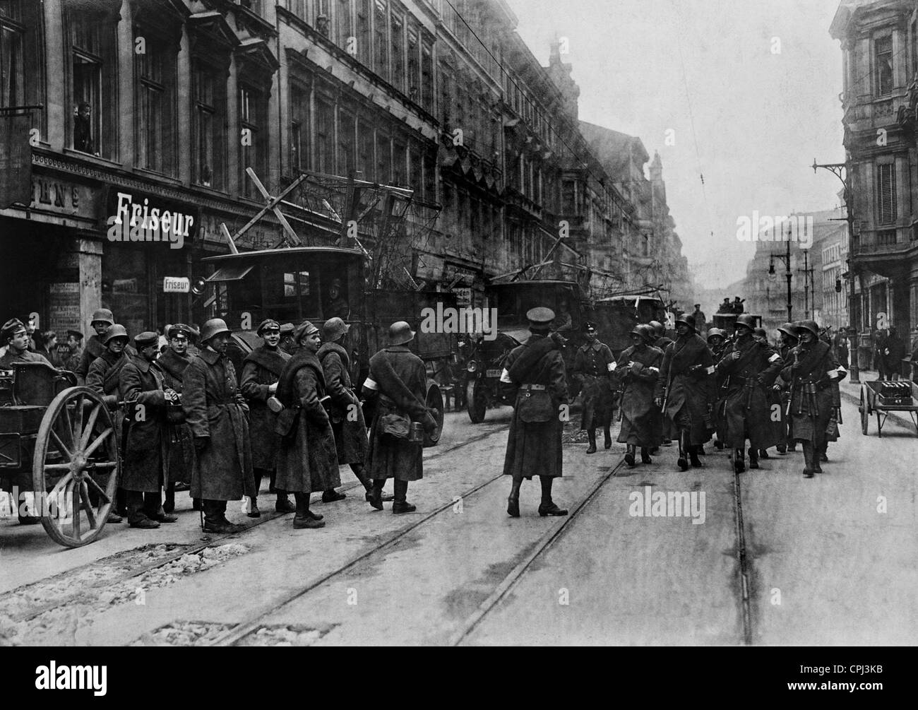 Grève générale à Berlin, 1919 Banque D'Images