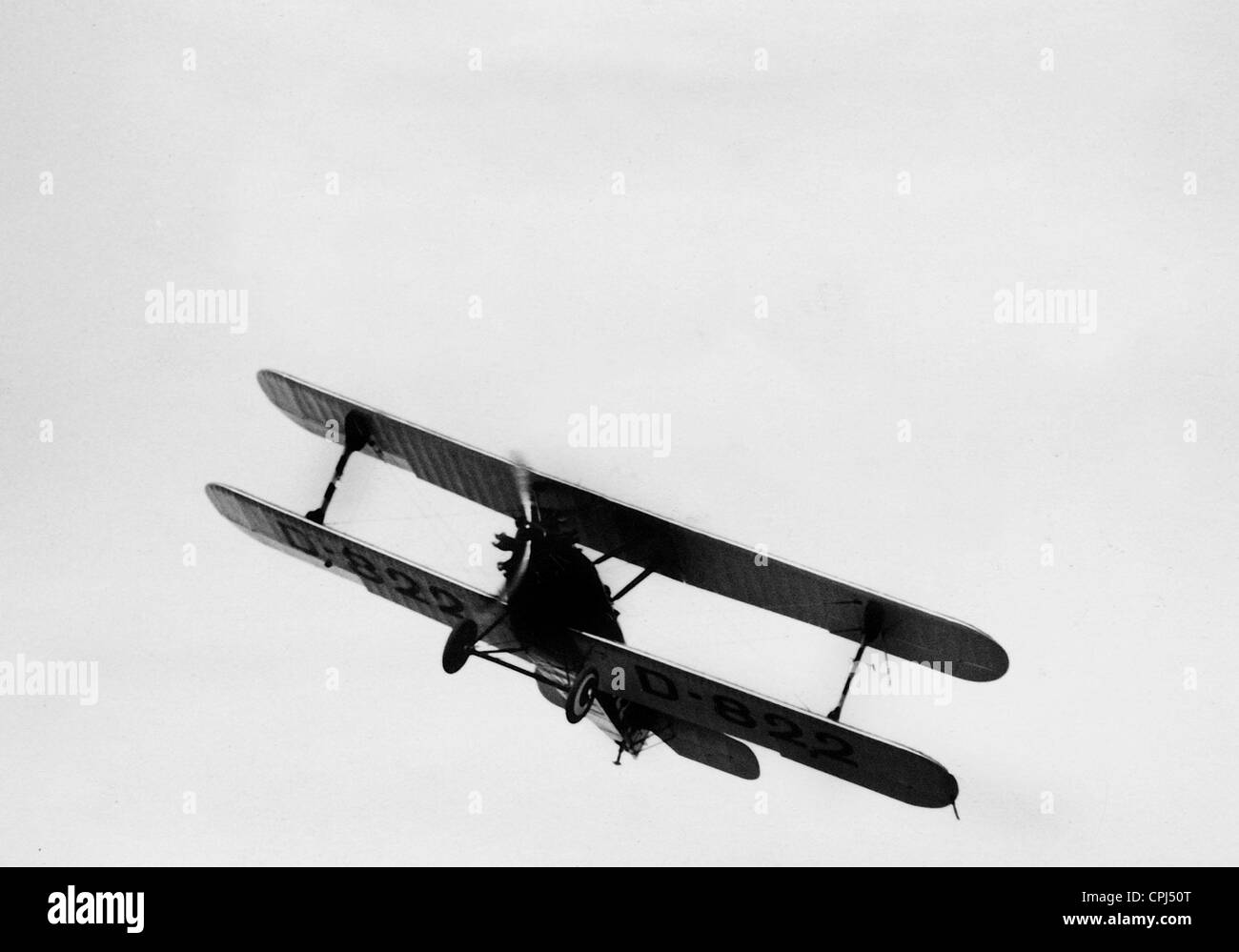Ernst Udet dans un biplan, 1932 Banque D'Images