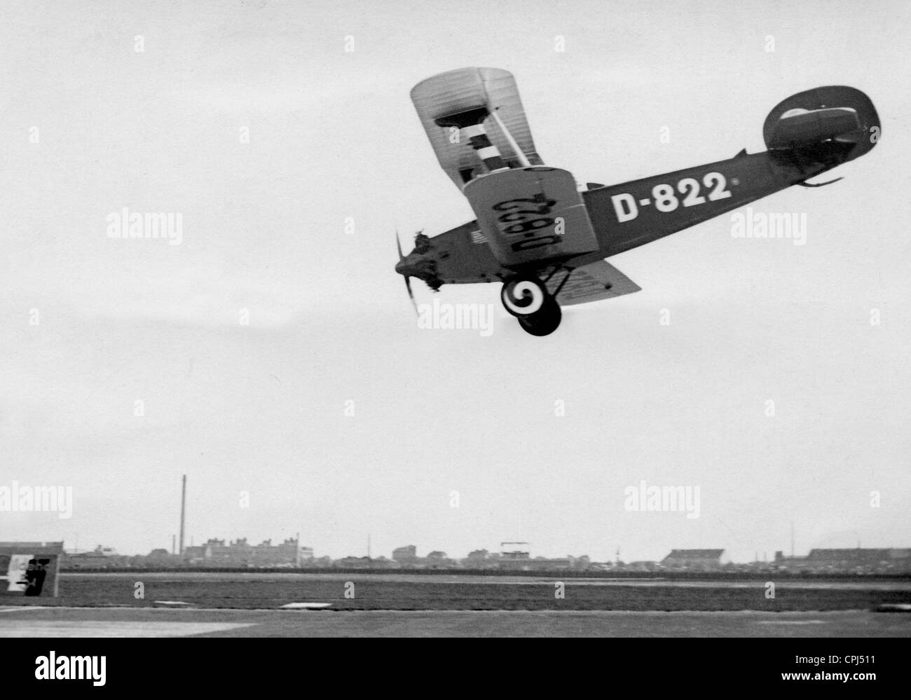 Ernst Udet landing, 1932 Banque D'Images